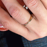 Inel unisex Essential Tris din aur multicolor din aur 14k
